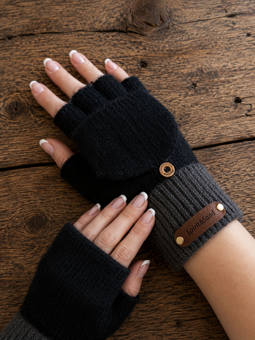 Fingerless Flip Gloves