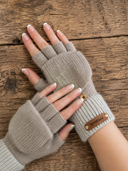 Fingerless Flip Gloves