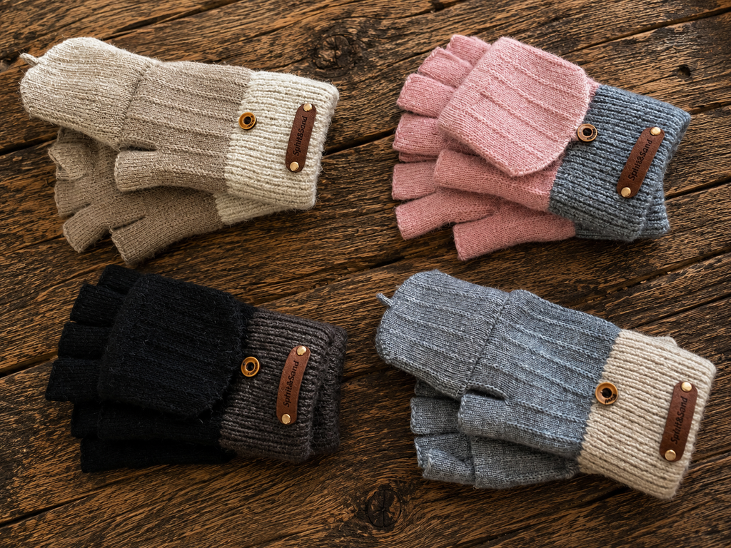Fingerless Flip Gloves
