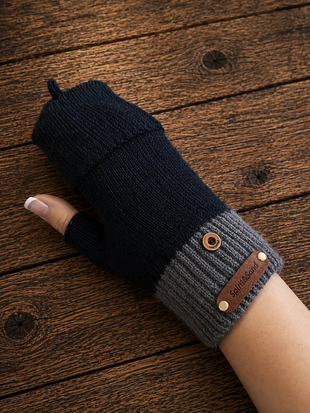 Fingerless Flip Gloves